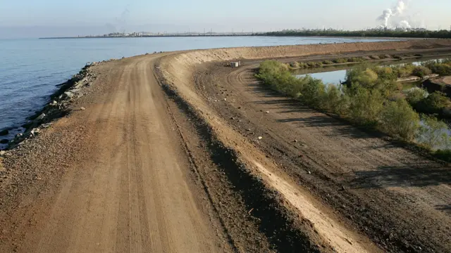 El lago Salton Sea, en California.
