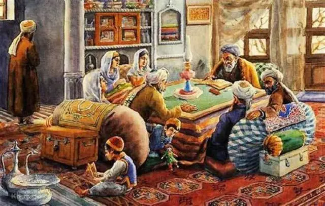 عکسی از کرسی و خانواده ای که دور هم هستند