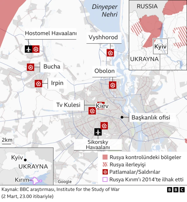 Rus kontrolündeki Ukrayna bölgeleri