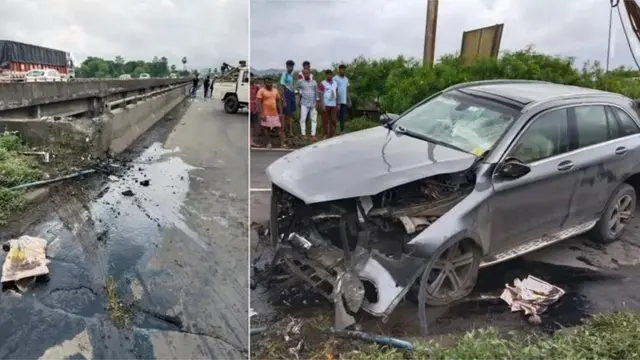 డివైడర్‌ను ఢీ కొట్టిన కారు