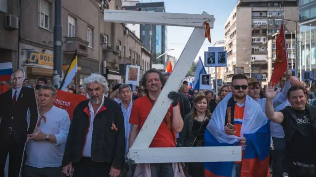 Проросійський марш у Белграді