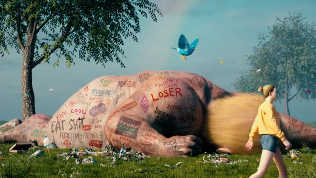 Capture d'un des fragments du clip vidéo de Beeple qui a dépassé Pablo.