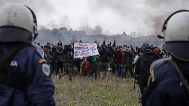 1 Nisan Göçmen krizi protesto Selanik