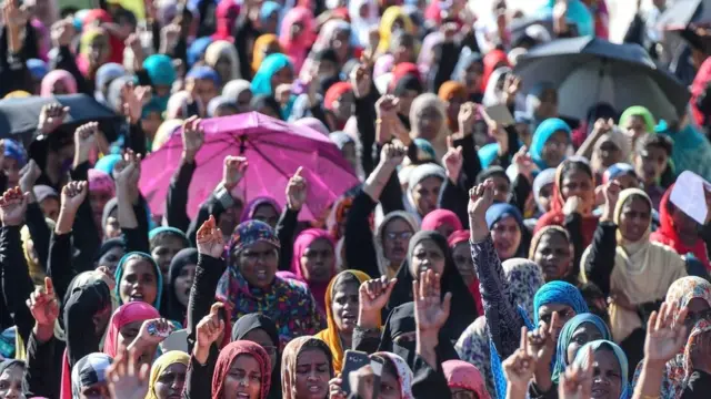 मुसलमानों का विरोध प्रदर्शन