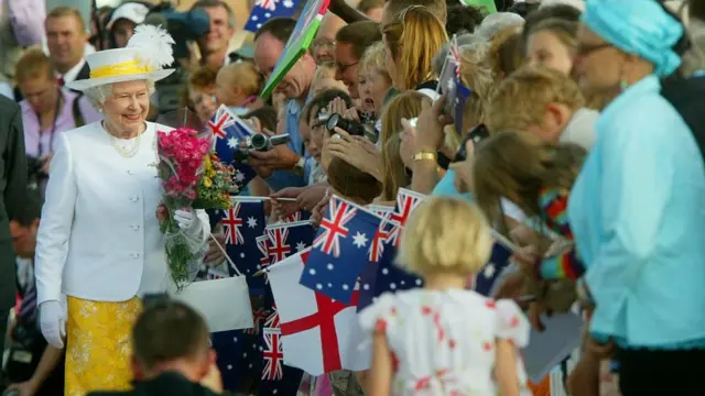 Королева під час візиту до Австралії, що входить до складу Британської співдружності націй, 2006 рік