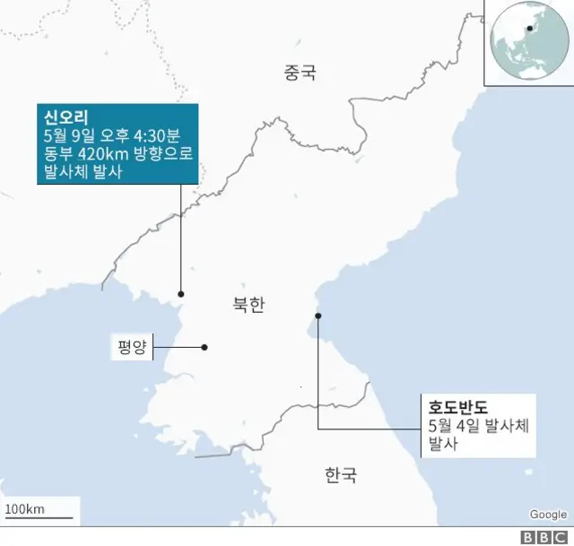 지난 4일 북한은 함경남도 원산 부근 호도반도 일대에서 미사일로 추정되는 발사체를 발사한 바 있다.