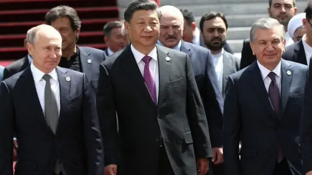 Россия, Хитой ва Ўзбекистон президентлари