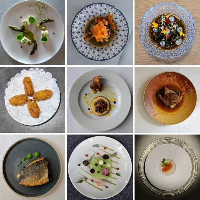 Platos de comida.