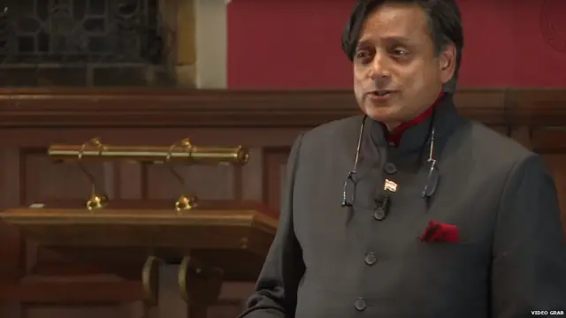 शशि थरूर ने ऑक्सफोर्ड यूनियन में दिया भाषण