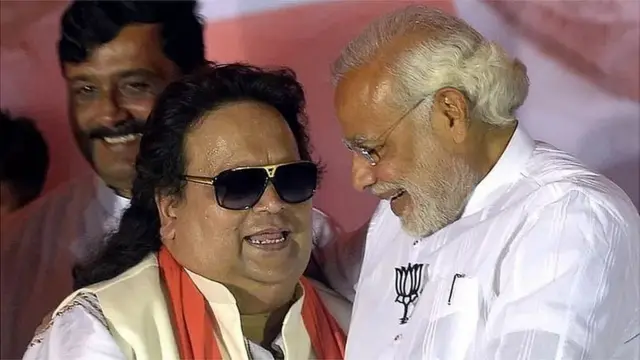 નરેન્દ્ર મોદી સાથે બપ્પી લાહિરી