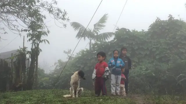 Niños en Huehuetenango.