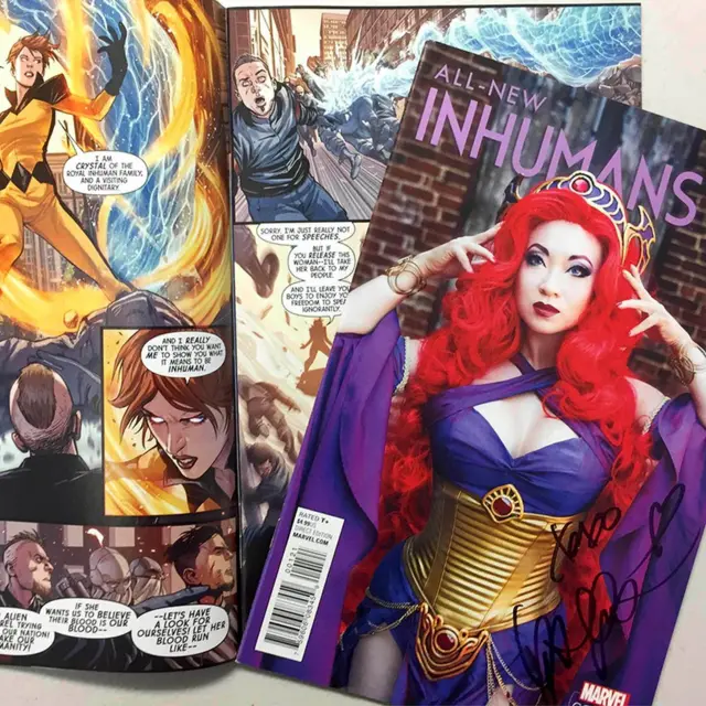 Yaya Han as Medusa on a comic book cover