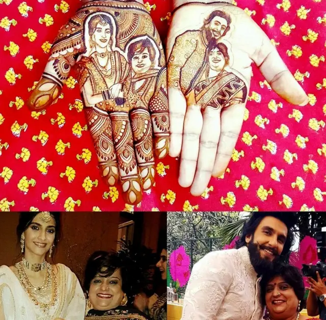 વીણા નાગડાની મહેંદી ડિઝાઈન્સ