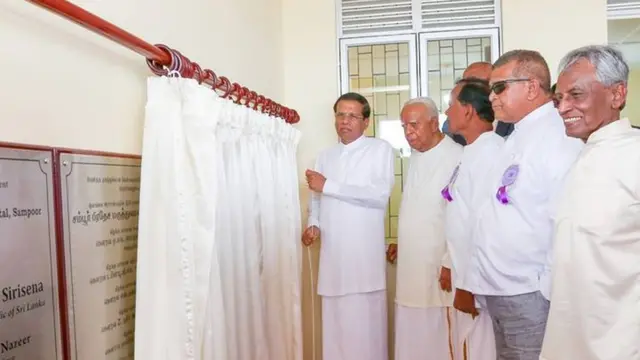 3 மாதங்களுக்கு முன்பு சம்பூர் பிரதேச மருத்துவமனை ஜனாதிபதியினால் திறந்து வைக்கப்பட்டது.