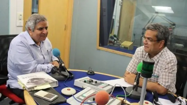 રેહાન ફઝલ સાથે પ્રમોદ કુમાર