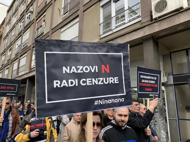 Протест новинара у Хрватској