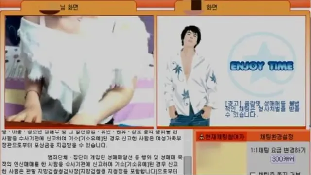 যৌন ওয়েবসাইটটির একটি স্ক্রিনশট