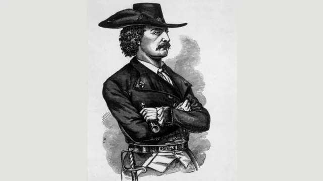 Un dibujo del pirata Jean Lafitte