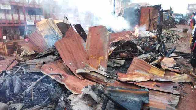 Burnt house