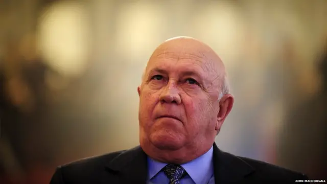 South Africa last apartheid president FW de Klerk