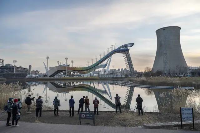 首钢滑雪大跳台被誉为本次赛事最独特的场馆。