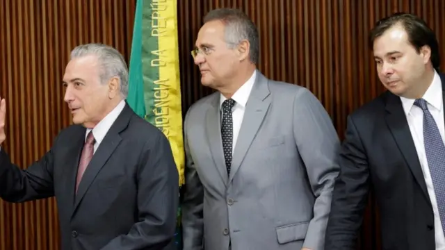 Temer, Calheiros e Maia