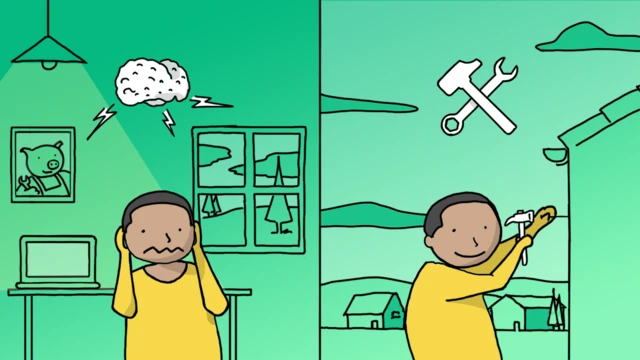 Illustration of stop over-thinking