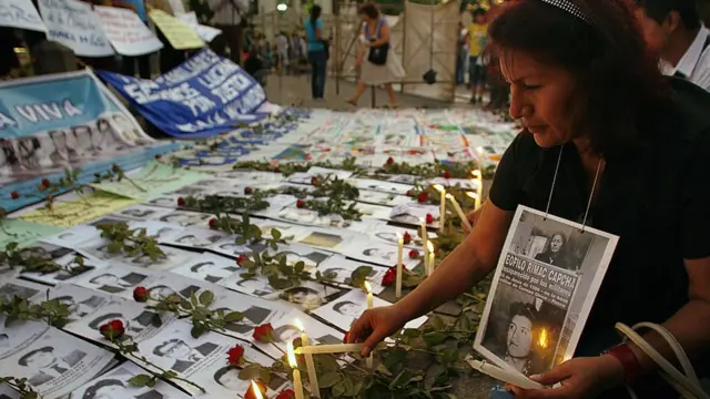 Familiares das vítimasBarrios Altosato emmemória