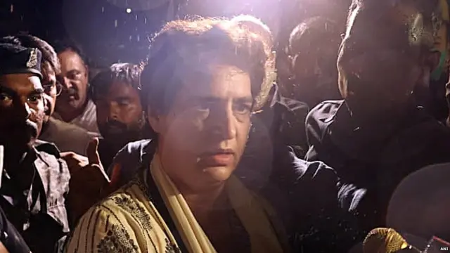 ਪ੍ਰਿਅੰਕਾ ਗਾਂਧੀ ਸੀਤਾਪੁਰ ਵਿੱਚ ਰੋਕੇ ਜਾਣ ਤੋਂ ਪਹਿਲਾਂ