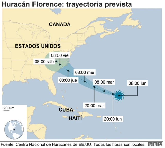 Mapa huracán