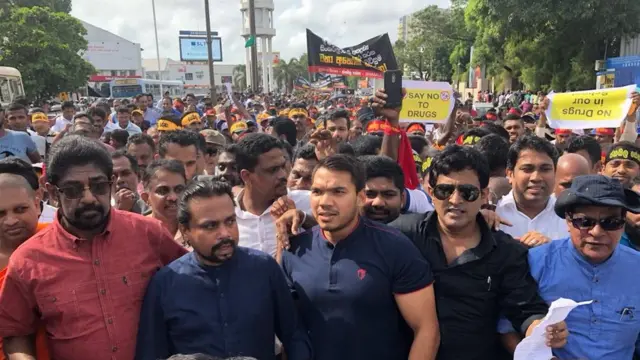 "ජන බල සේනා" විරෝධතා පාගමන