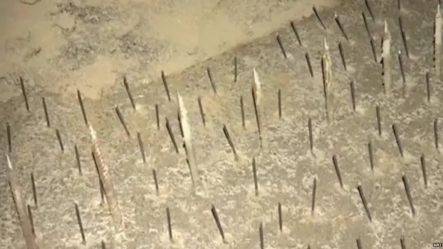 ਦਿੱਲੀ ਪੁਲਿਸ ਵੱਲੋਂ ਗਾਜ਼ੀਪੁਰ ਬਾਰਡਰ 'ਤੇ ਕੀਲਾਂ ਲਗਾਈਆਂ ਗਈਆਂ ਹਨ