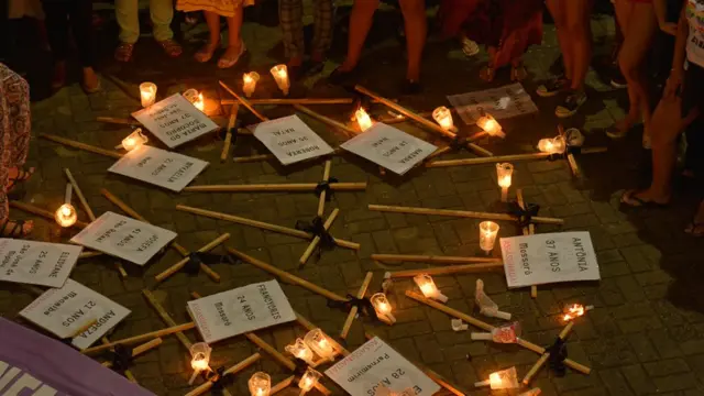 Protesto contra mortesrealsbet atendimento ao clientemulheres no Rio Grande do Norte