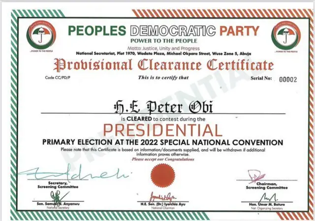 Iweri fun ipo aarẹ