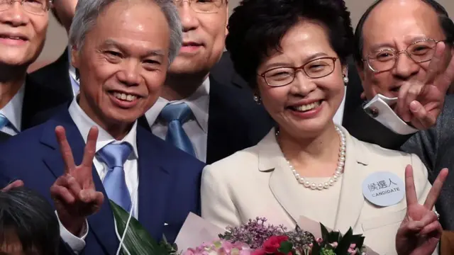 Carrie Lam and her husband