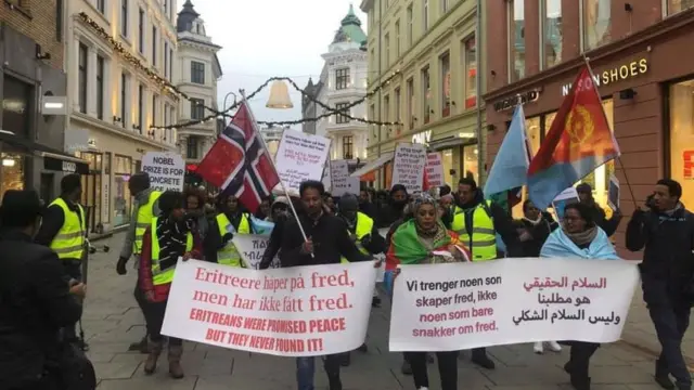 ኤርትራውያን ነበርቲ ኖርወይ ሰለማዊ ሰልፊ እናኣካየዱ