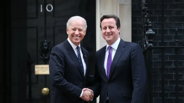 Joe Biden e David Cameron