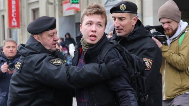 普羅塔塞維奇在這起事件中被白俄羅斯當局帶走。圖為普羅塔塞維奇在2017年的一張照片。