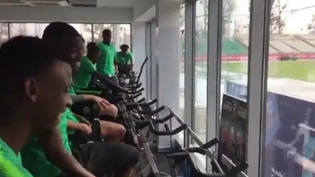 Awọn agbabọọlu Super eagles n se igbaradi lori ẹrọ igbalode