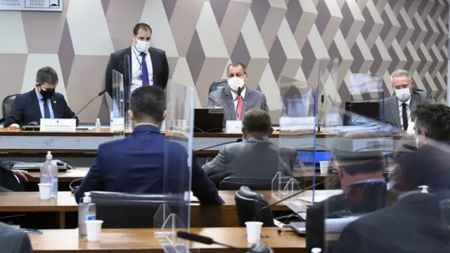 Sessão da CPI da Covid no Senado