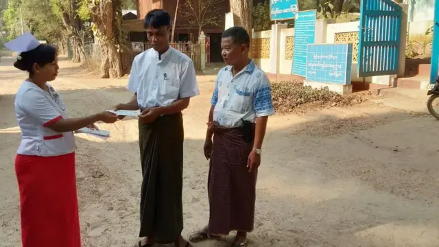 ချောက်မြို့ပေါ်ရပ်ကွက်တွေနဲ့ ကျေးရွာပေါင်း ၃၀ နီးပါးမှာ လိုက်လံ သတိပေးမှုတွေလုပ်နေပါတယ်