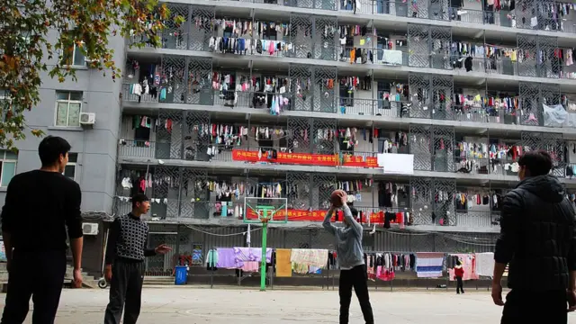 উহানের একটি বিশ্ববিদ্যালয়ের ছাত্রাবাস