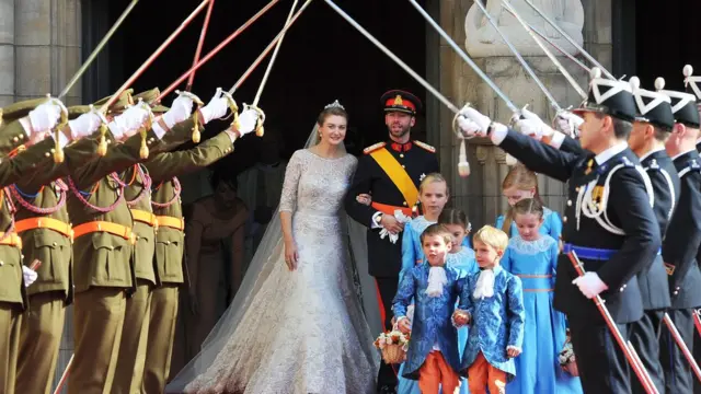 Принц Гийом и Стефани де Ланнуа