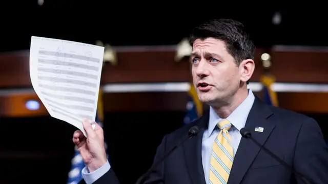 El presidente de la Cámara de Representantes, Paul Ryan.
