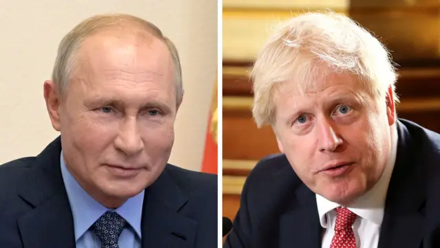 President Putin and Boris Johnson