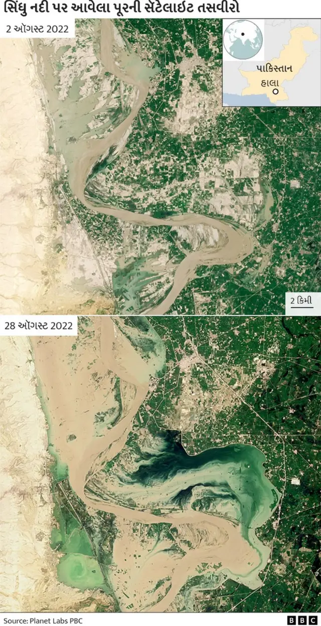 પાકિસ્તાનમાં વરસાદને કારણે વિનાશ