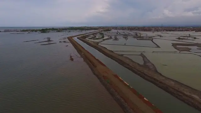 banjir, rob, pesisir Indonesia, tenggelam