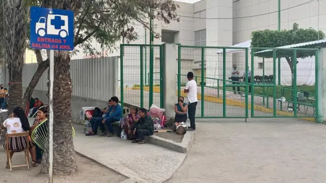 Hospital Gómez Maza, donde están siendo atendidos los heridos graves