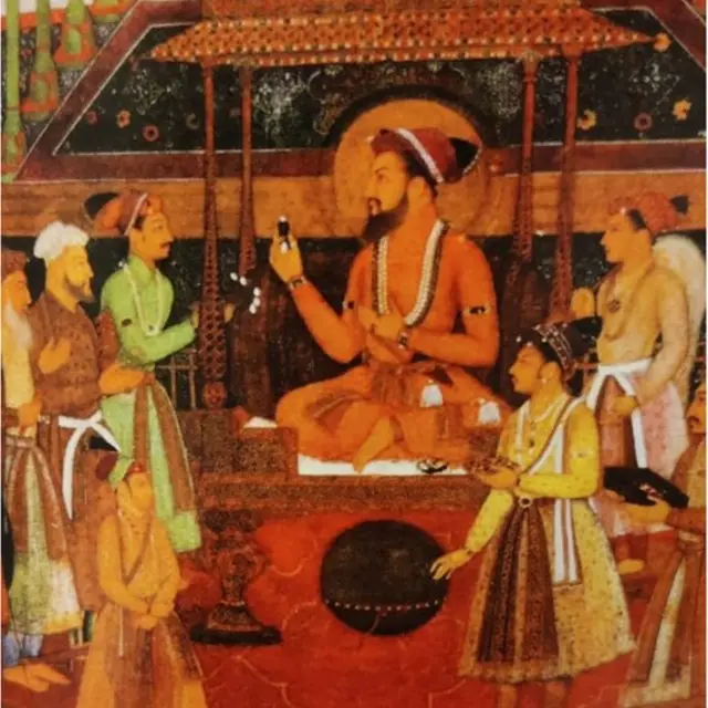 तख़्त-ए-ताउस पर बैठे हुए शाहजहां