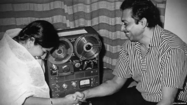 संगीतकार मदन मोहन यांच्यासोबत लता मंगेशकर